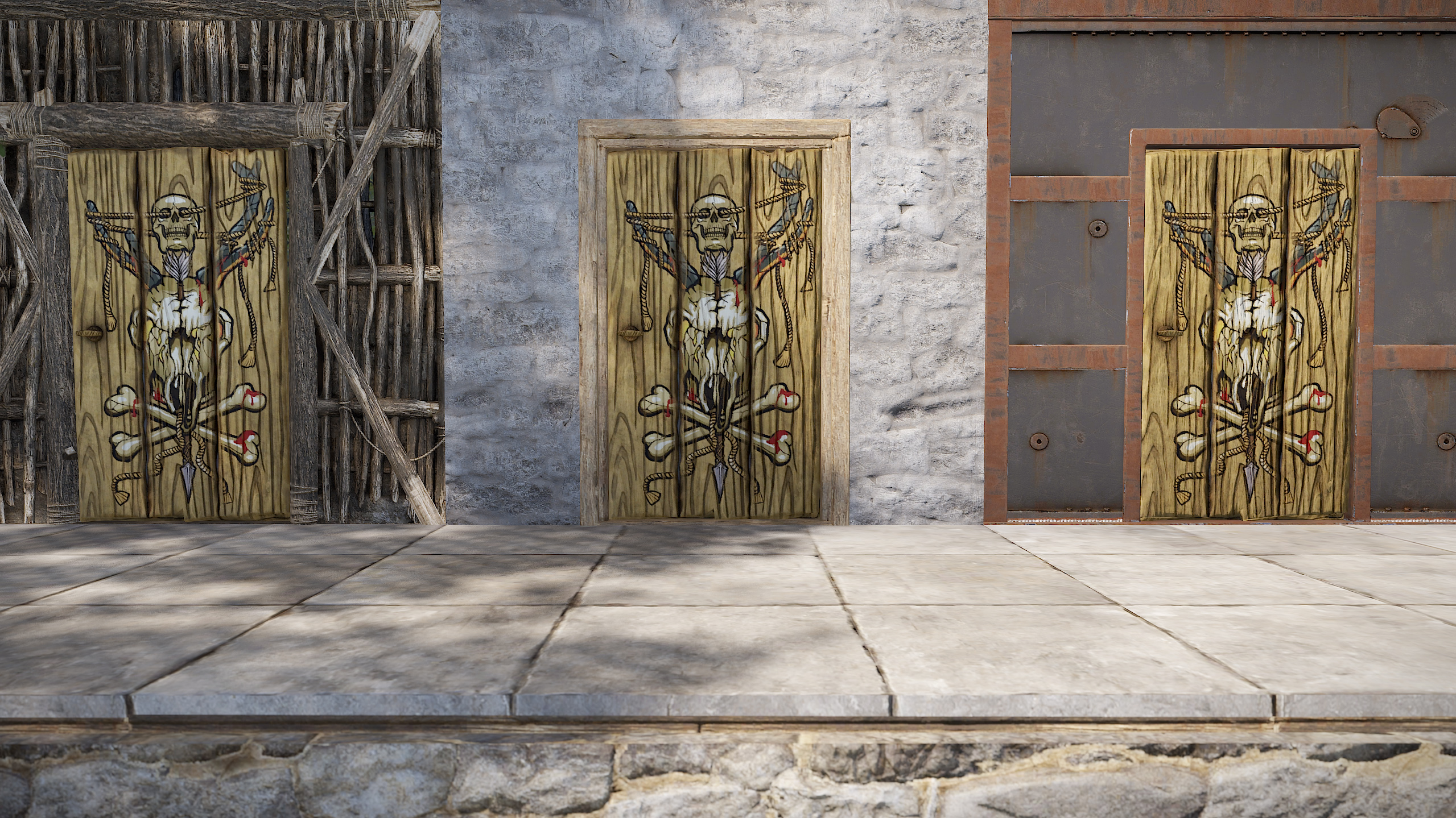 Rampage Wooden Door