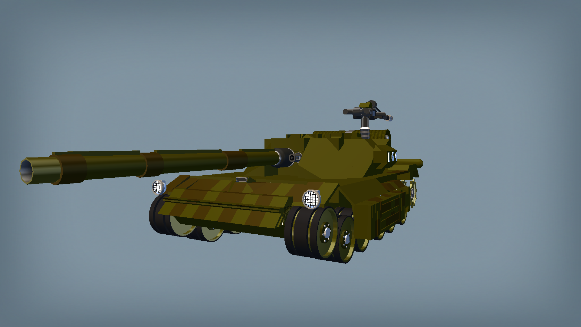 L64-A 中型坦克 125mm滑膛炮 抛射烟雾罐