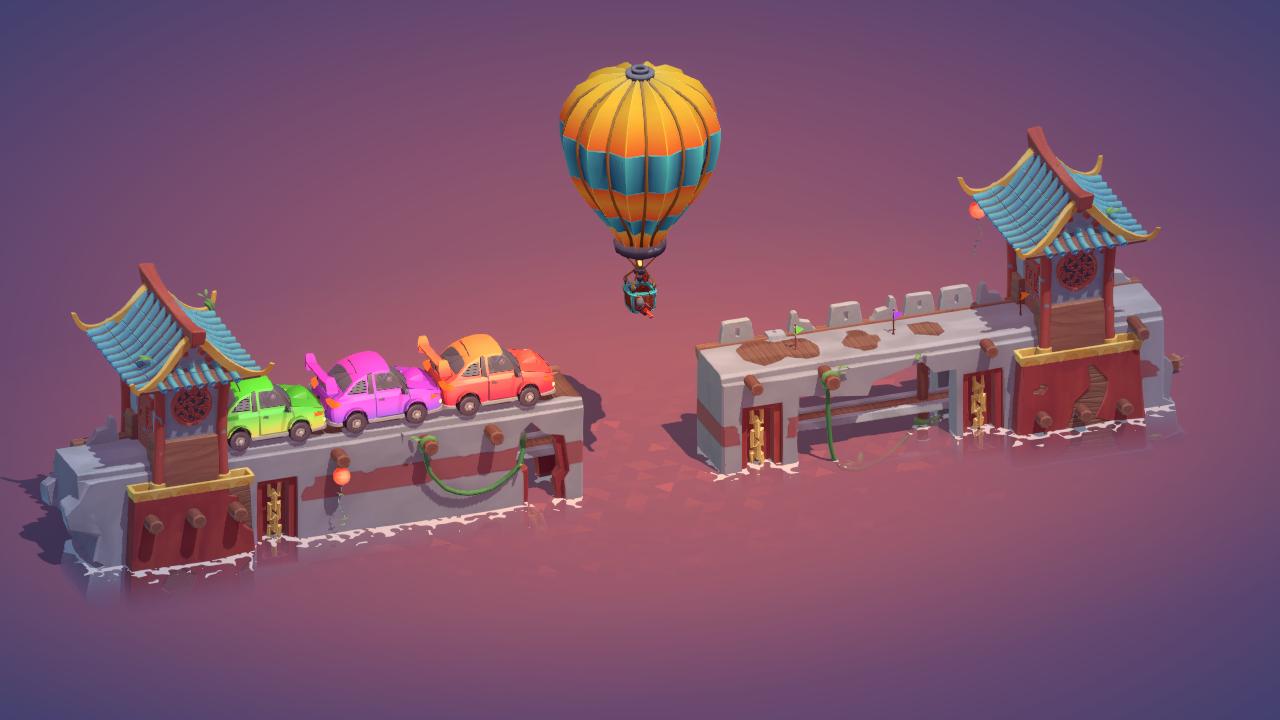 Giant cars road