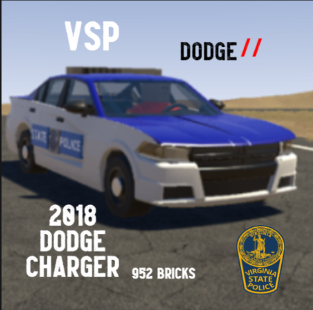 2018 Dodge Charger VSP - Virginia State Trooper - -CUSTOM LIGHTBAR-