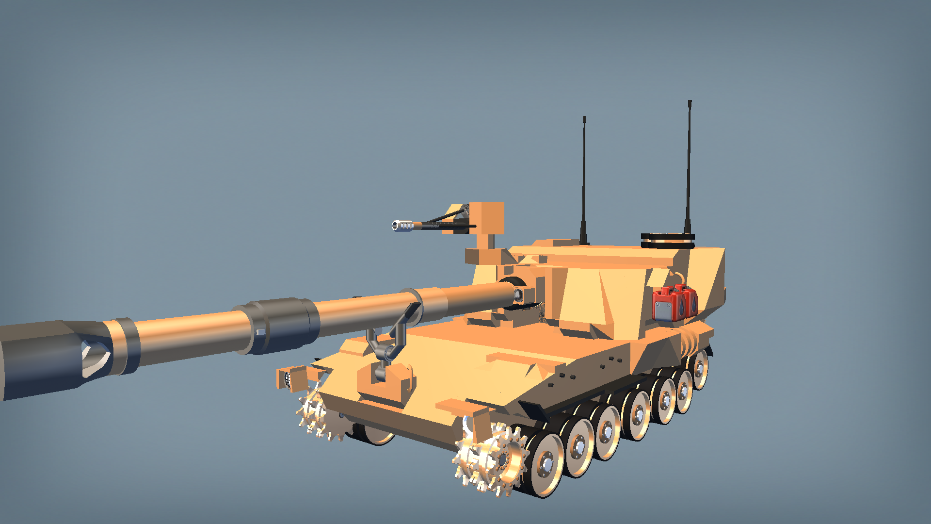M109A7 自行榴弹炮 —155毫米加榴炮-14.7高射机枪