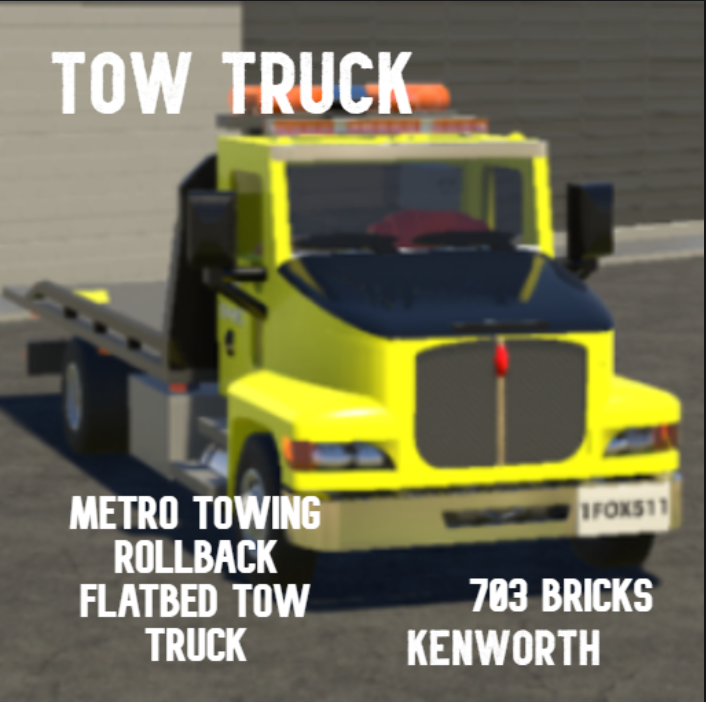 Kenworth K1595 - Tow Truck Rollback - METRO TOWING - Flatbed