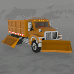 GeoStarDump Truck - DOT - Department Of Transportation - Double Snow Plow -