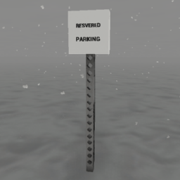 Reserved Parking Sign