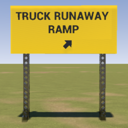 Truck Runaway Sign V1