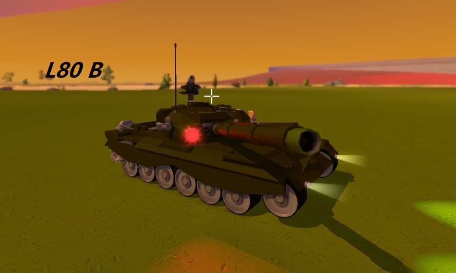 L80B MBT 125毫米滑膛炮2A82 kpvt高射机枪