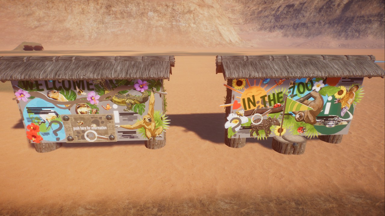 information boards, Informationsschilder