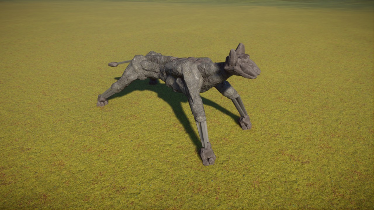 Cheetah Rock Statue