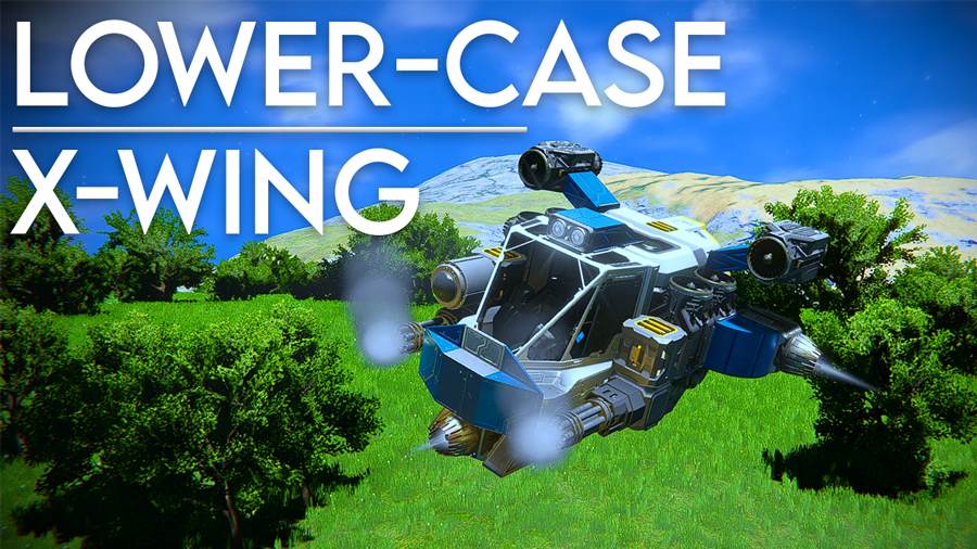 Lowercase x-wing preview