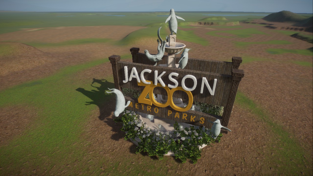 Zoo Entrance Name Centerpiece