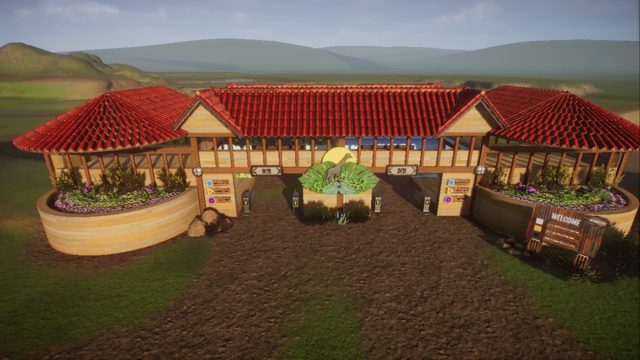 Zoo Entrace Wood Themed