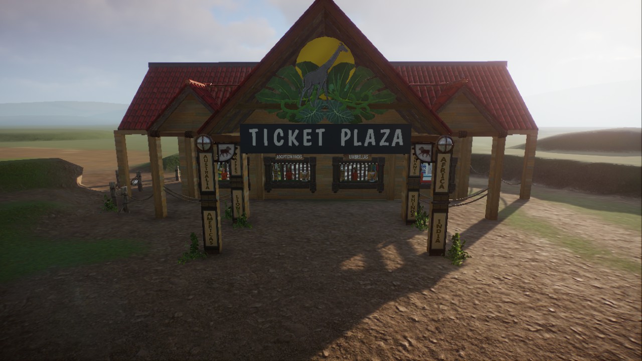 Ticket Plaza Wood Themed