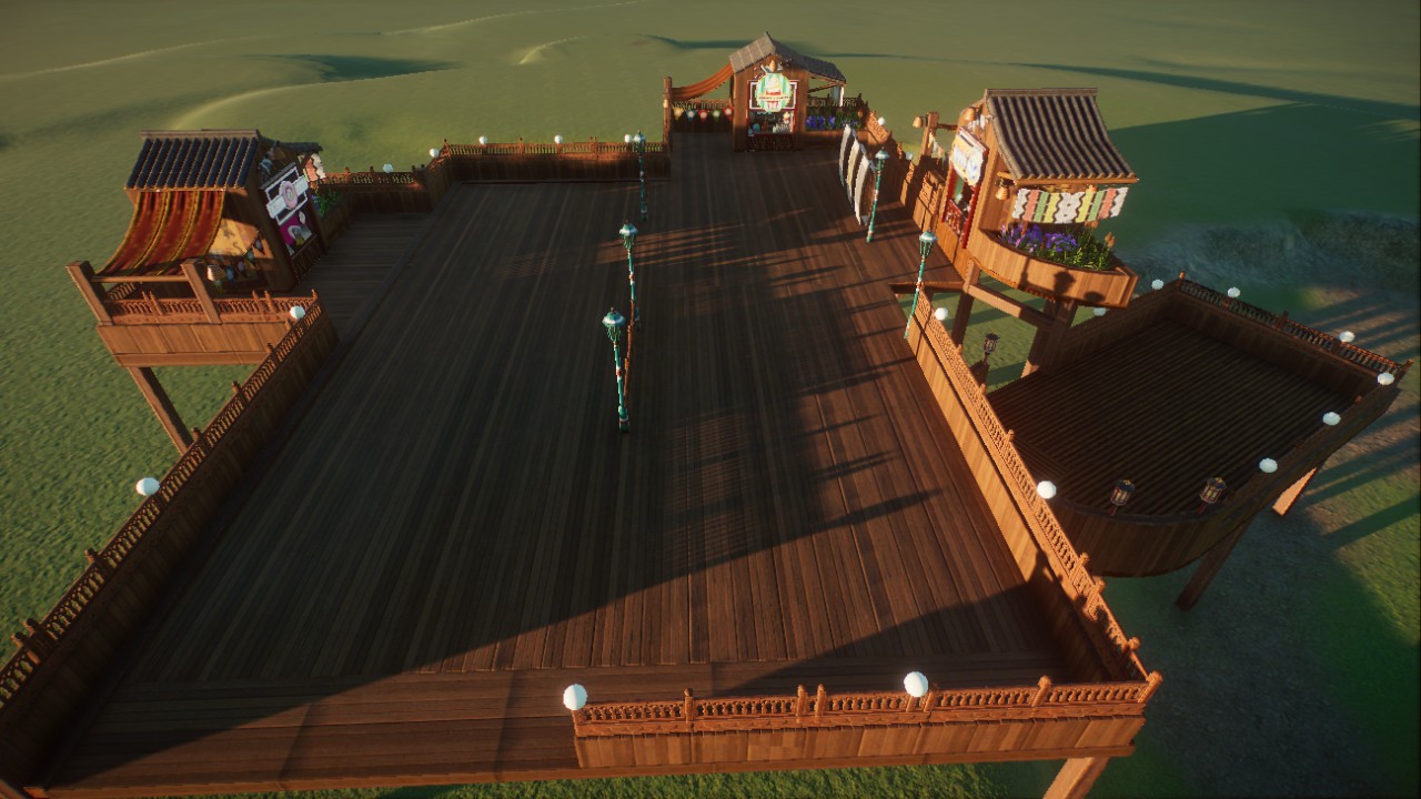 Elevated Food Court Wood