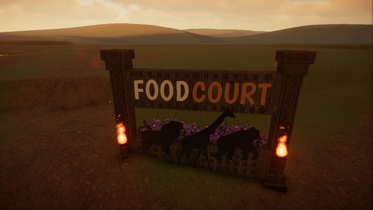 Food Court Sign