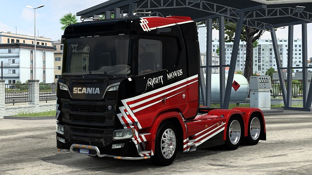 Night Moves skin for the SCS Scania R and S 2016