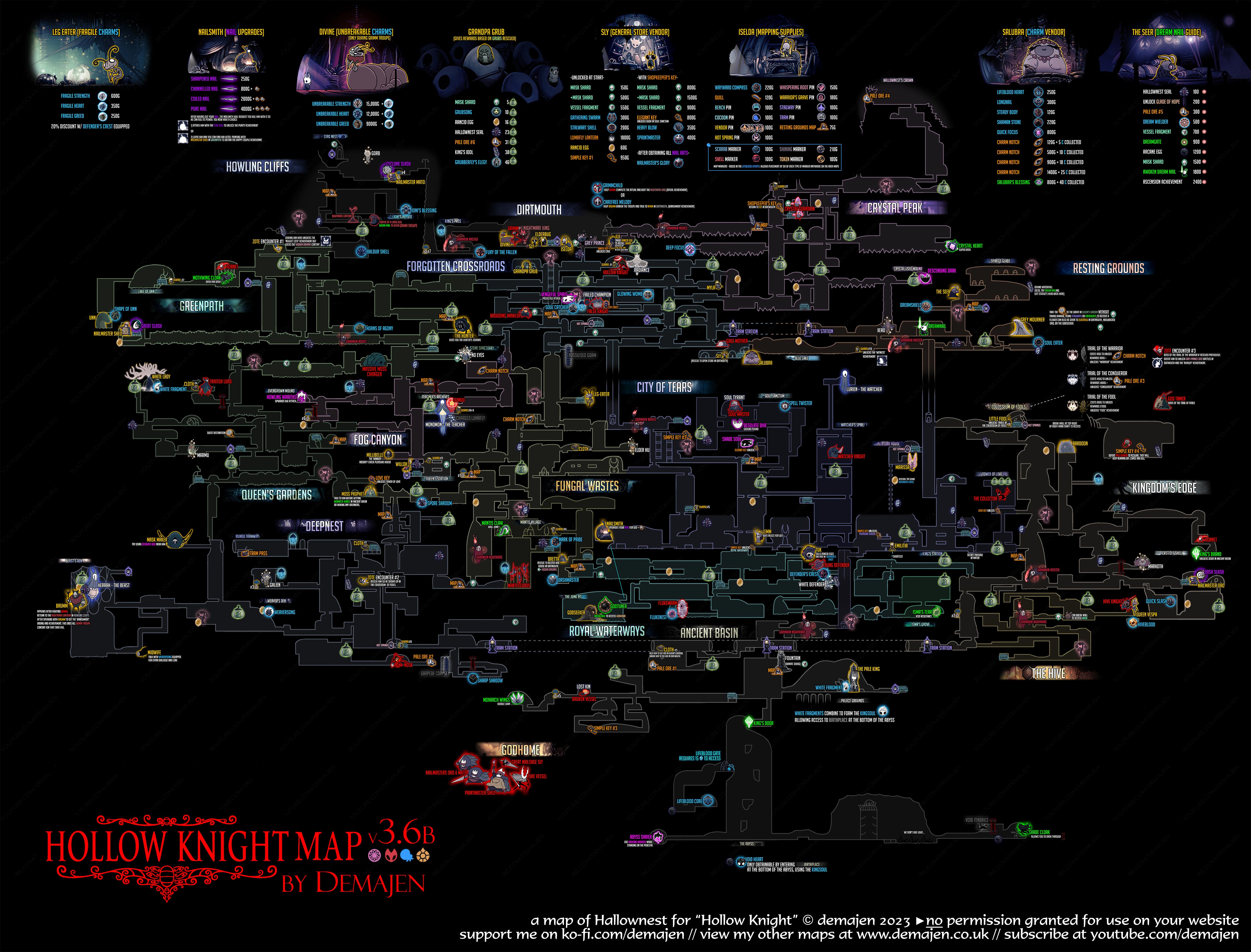 Steam Community Guide Hollow Knight Complete Map Final Steam 