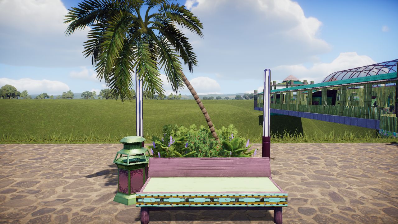 Pastelica Bench with Planter L