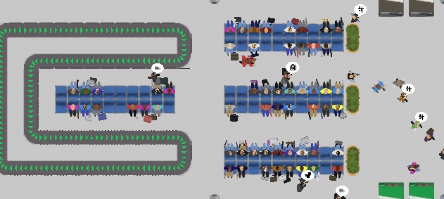 Medium Baggage Claim with Seating preview