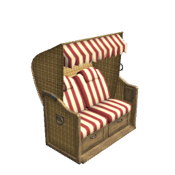 WfS Beach Chair Basket red