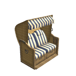 WfS Beach Chair Basket blue