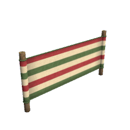 WfS Beach Privacy Screen red-green