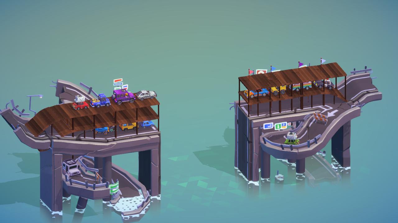 Triple decker highway bridge