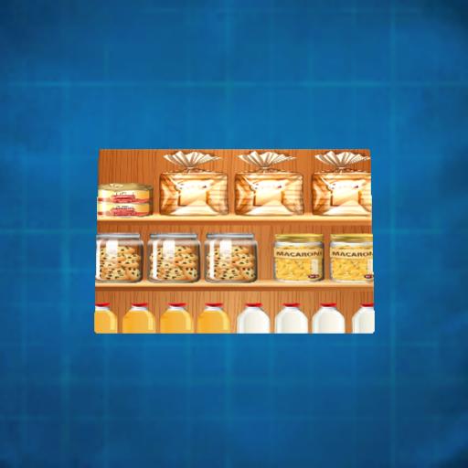 єäняi§ " Shelves with Food " (Picture Frame)