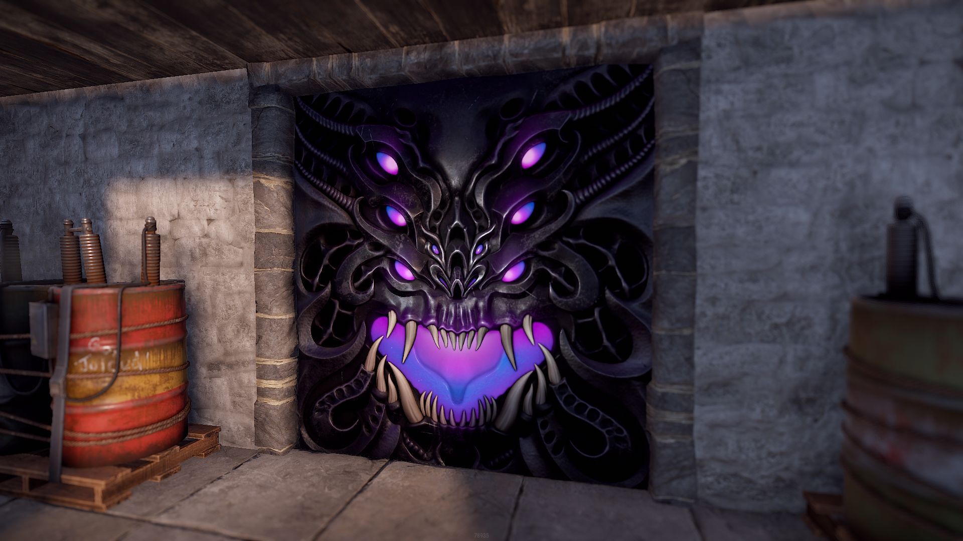 Abyss Garage Door