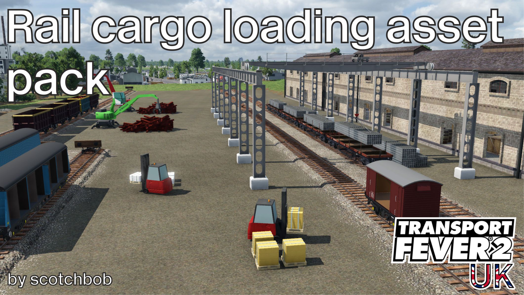 UK Rail Cargo (Un)Loading Asset Pack