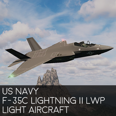 US NAVY F-35C Lightning II (Light Aircraft)