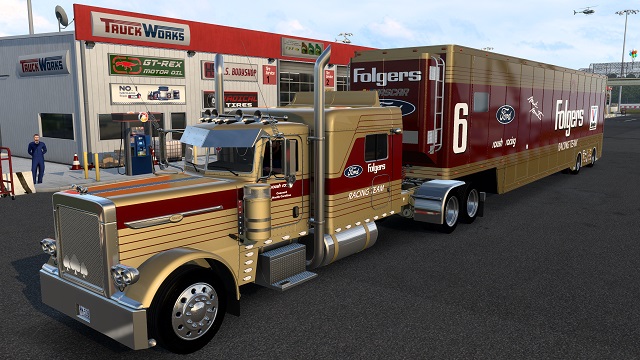 Folgers Racing skin for the Pizzster 389,  63 and 72 Inch cabs