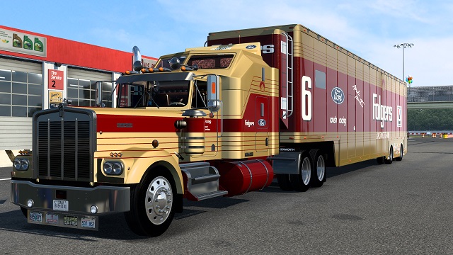 Folgers Racing Skin for the 4K Modding Kenworth W900A