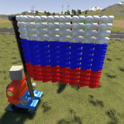 Realistic Russian Flag