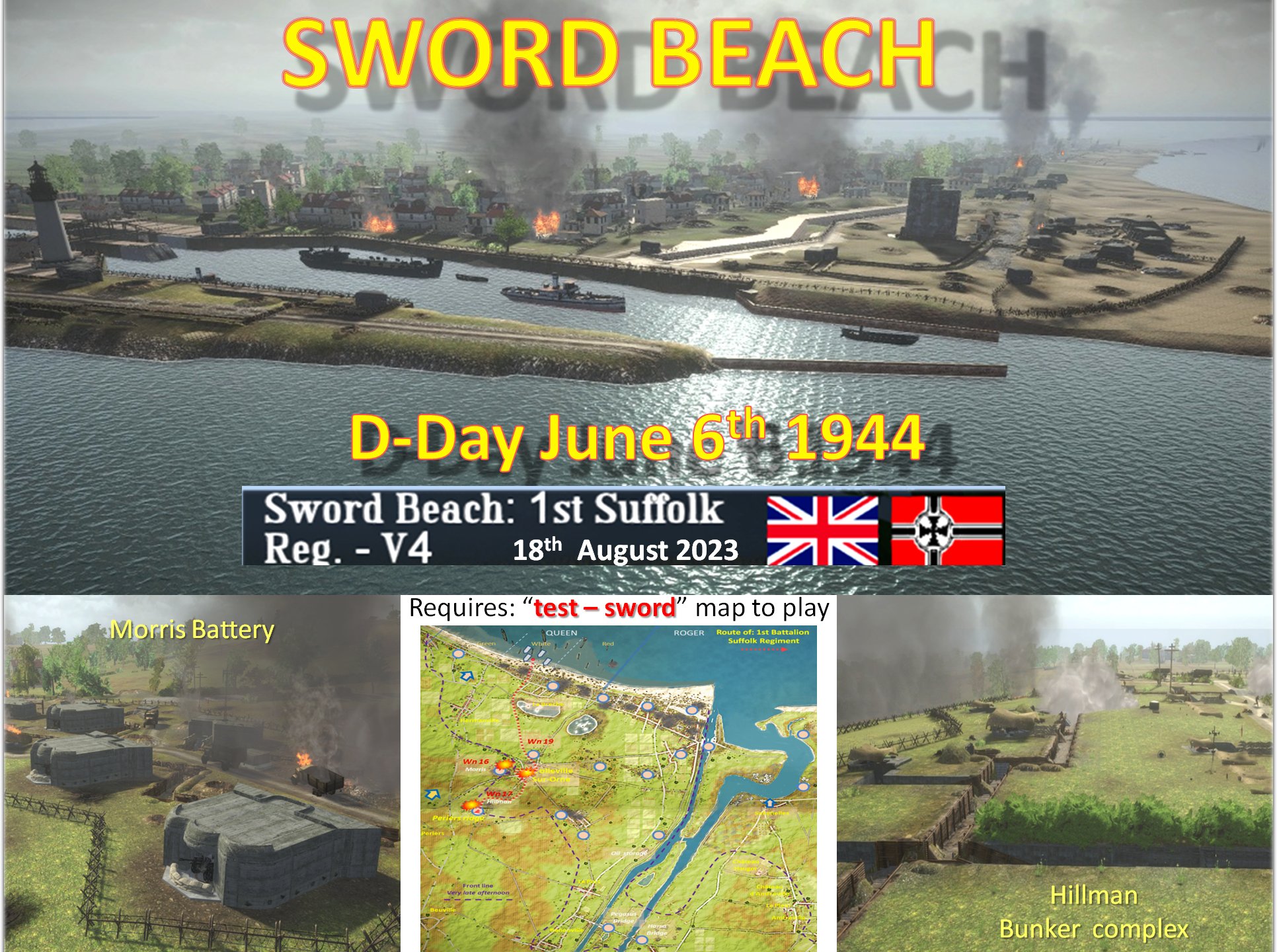 Sword Beach: 1st Suffolk Reg. - V4 [Mission]