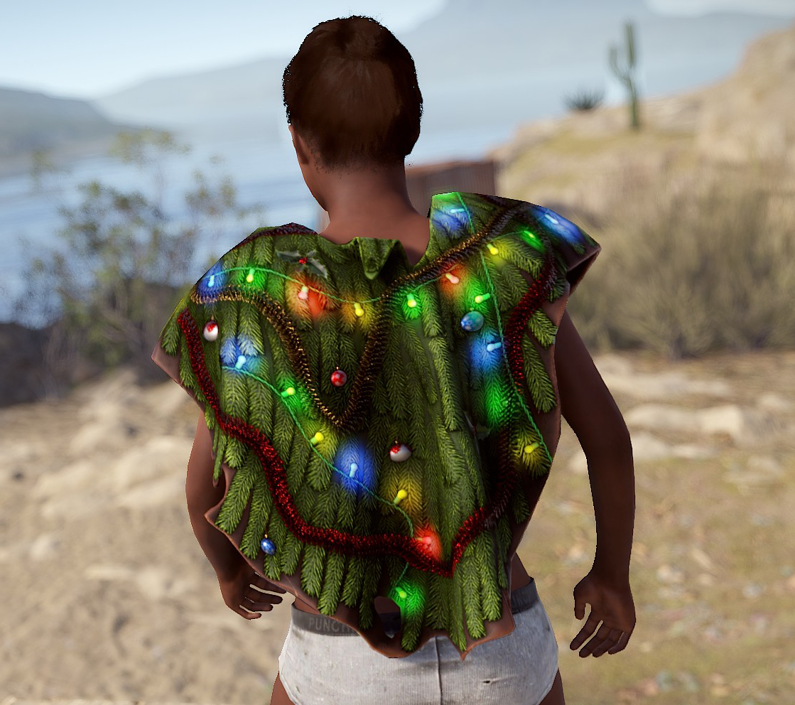 Christmas Tree Poncho