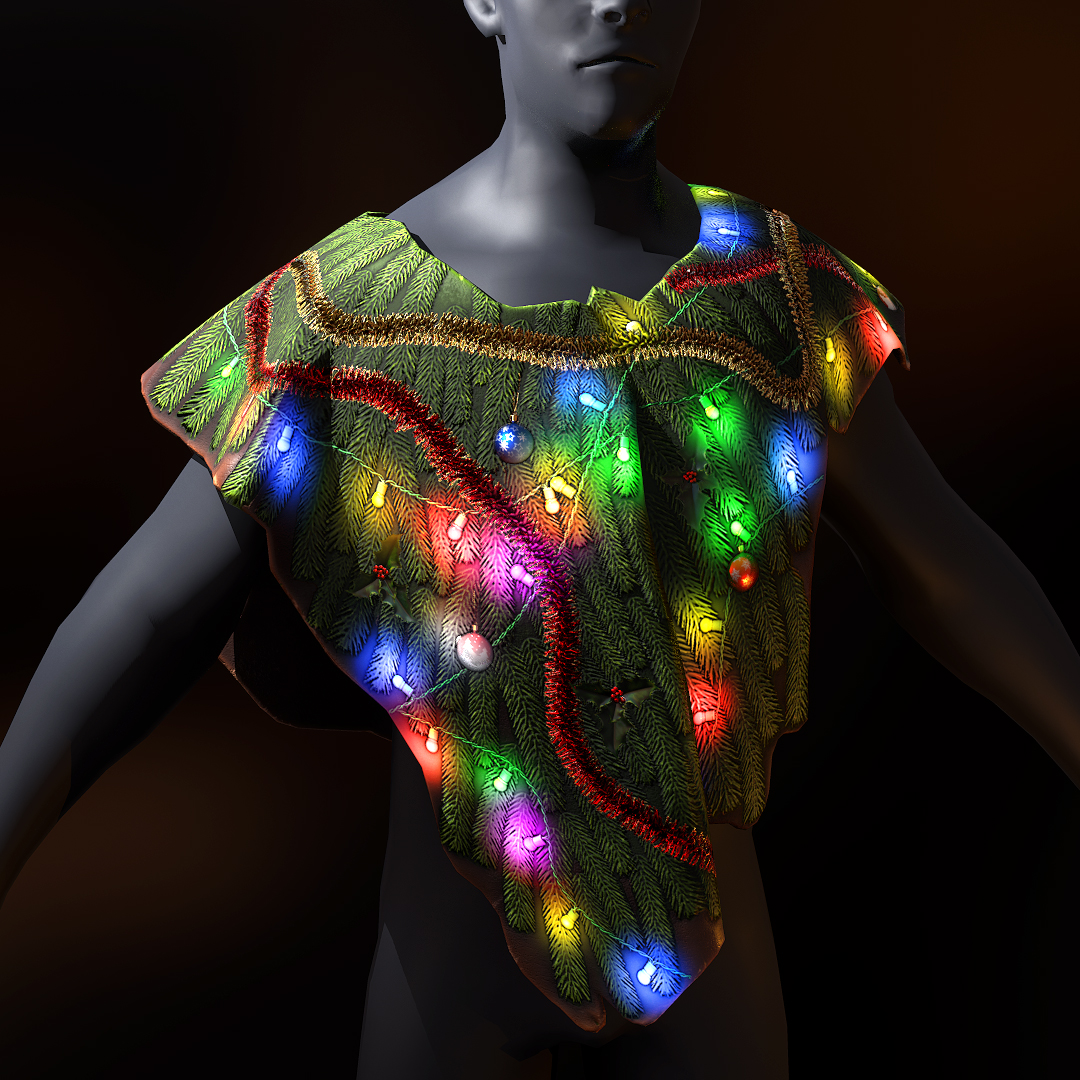 Christmas Tree Poncho