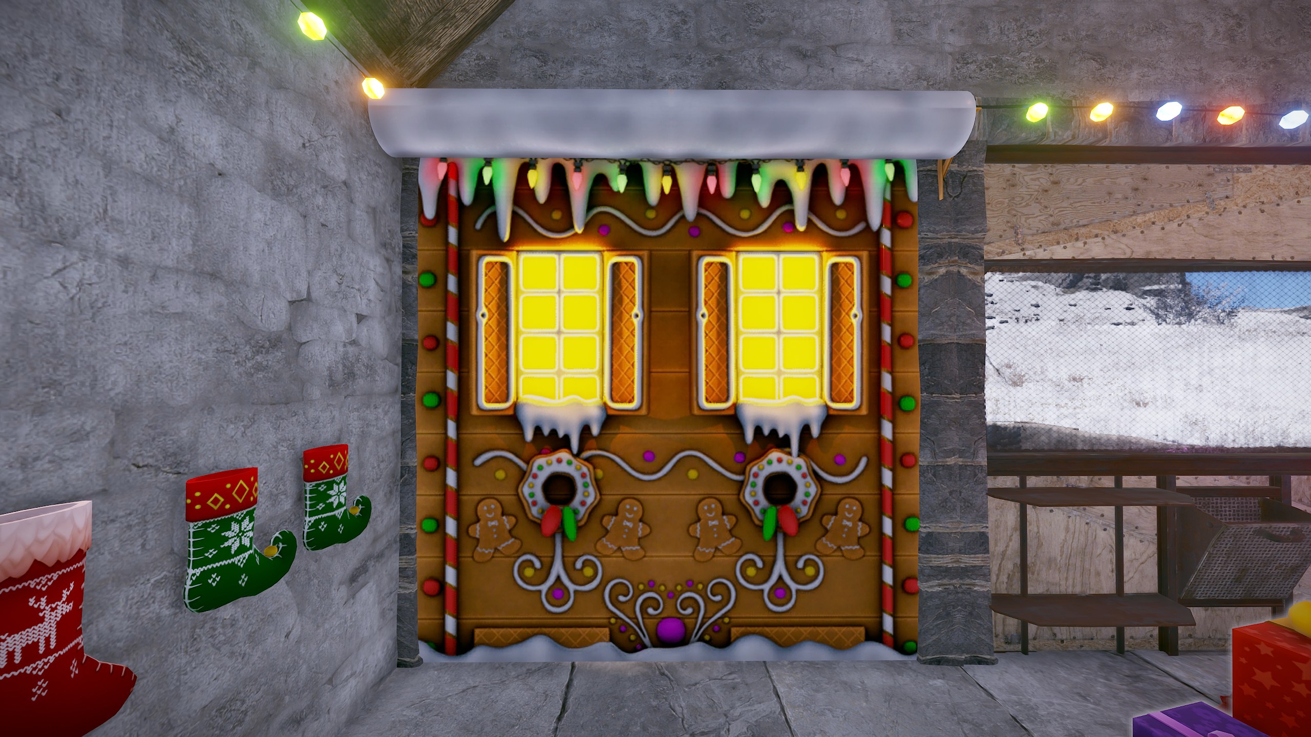 Gingerbread Garage Door