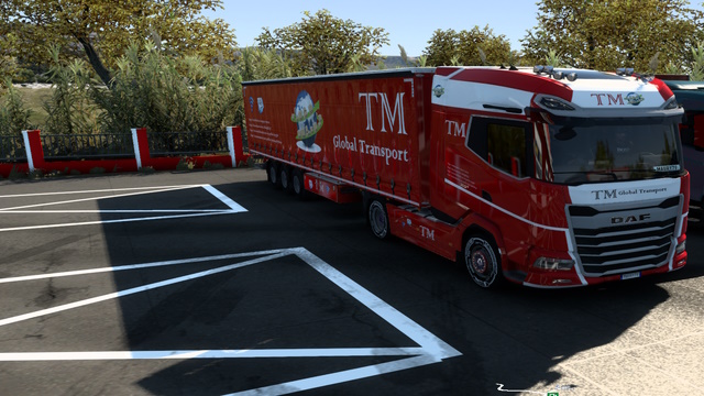 skin cabin DAF XG+ new red TM  by maury79