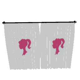 Barbie curtain