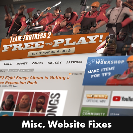 Misc. Website Fixes