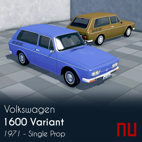 Volkswagen 1600 Variant 1971 (Single Prop)