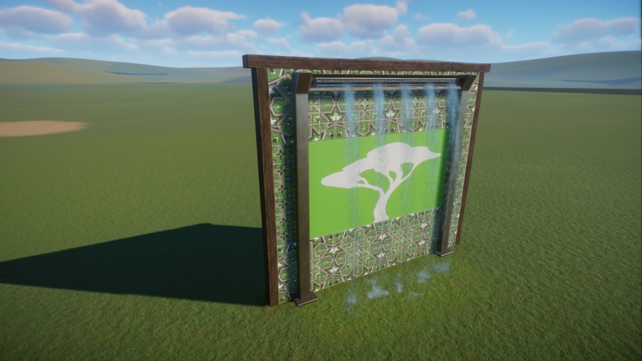Animal Waterfall backdrop