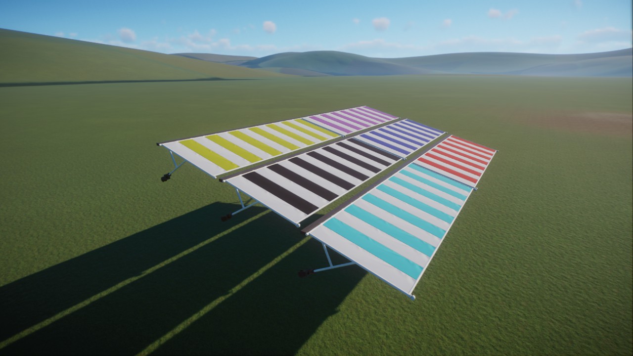 Pack of six wall canopies