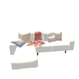 lounge sofa with pillows