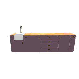 kitchen set with sink