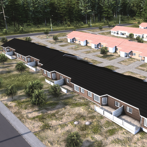 Red Brick Finnish 90's Rowhouse Skins