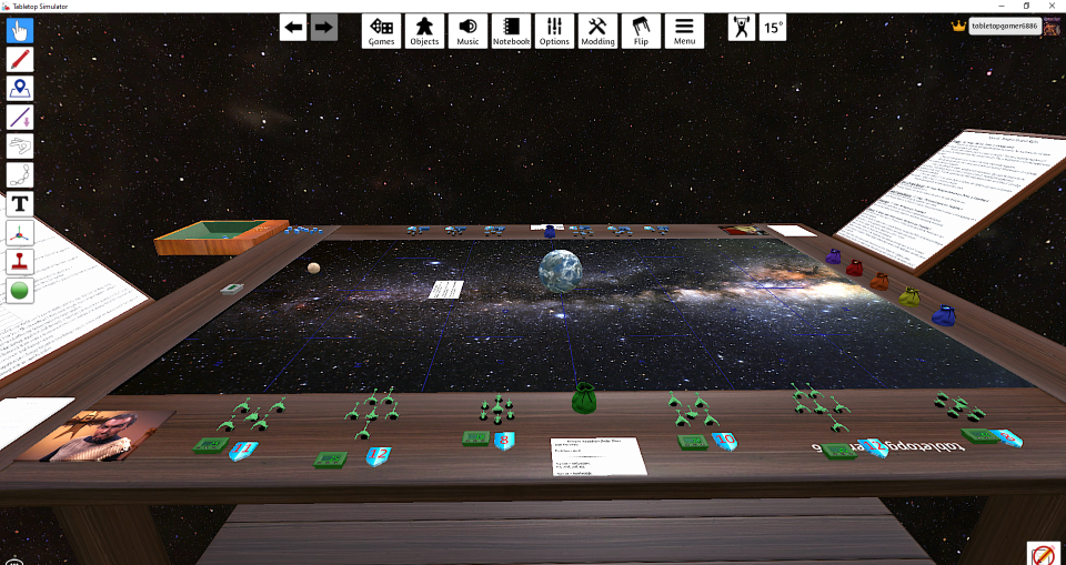 Battleshift game demo: FASA Star Trek models