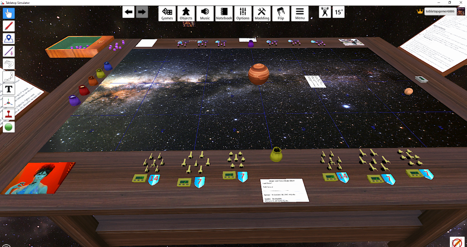 Battleshift game demo 2: FASA Star Trek models