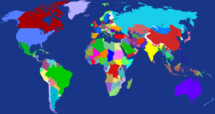 2022 World Map with citites better!