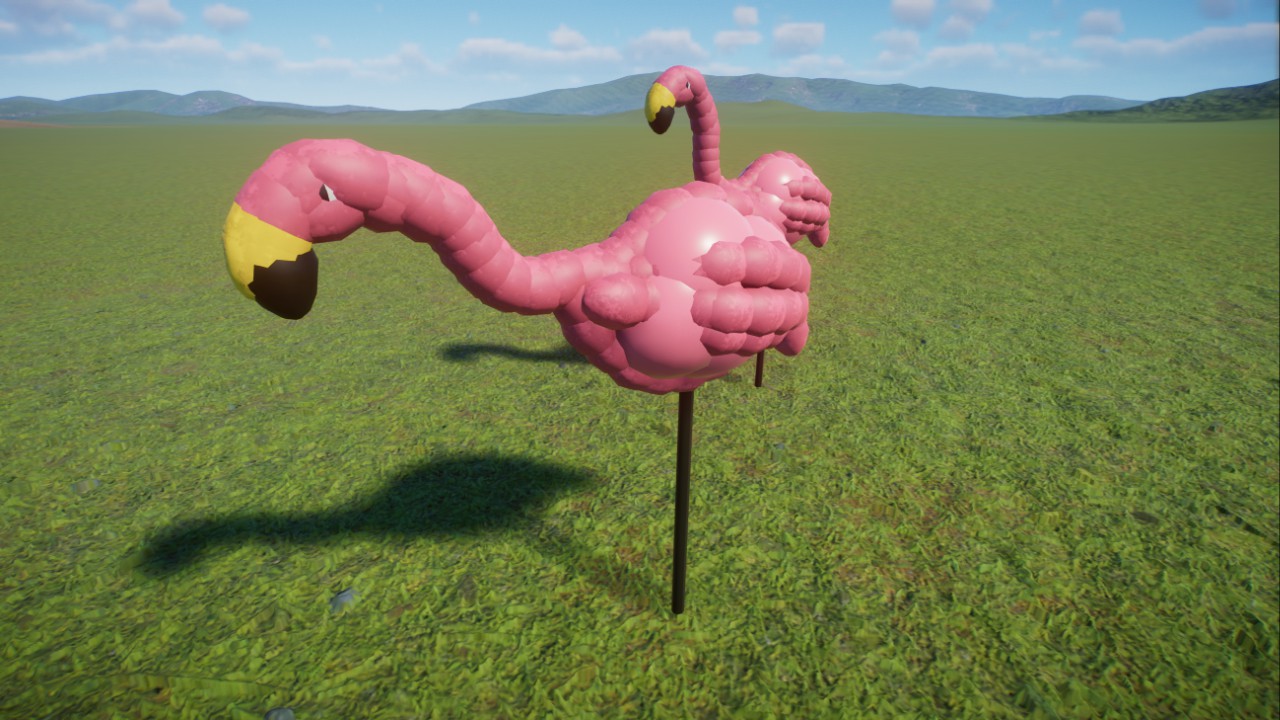 Plastic Flamingo Lawn Ornament